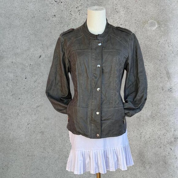 2000s fitted leather jacket - Picture 6 of 8